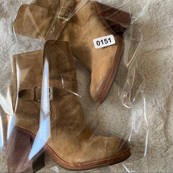 Sam Edelman Perry tan suede heeled boots - Picture 12 of 12